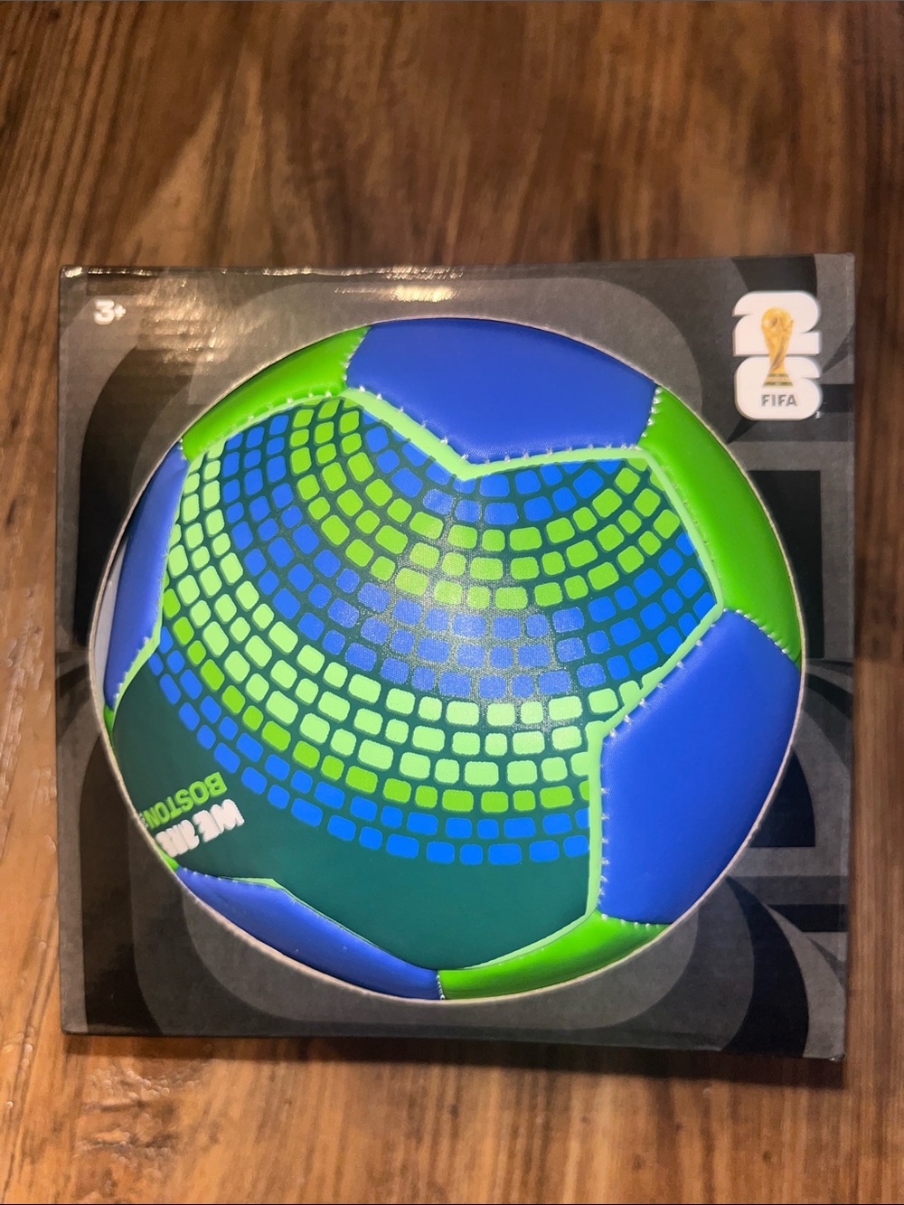 FIFA World Cup 26 Soccer Ball - Blue & Green Boston